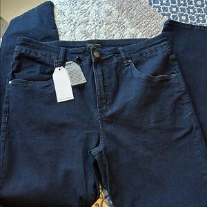 Universal Standard Dark Blue Slim Leg Jeans
